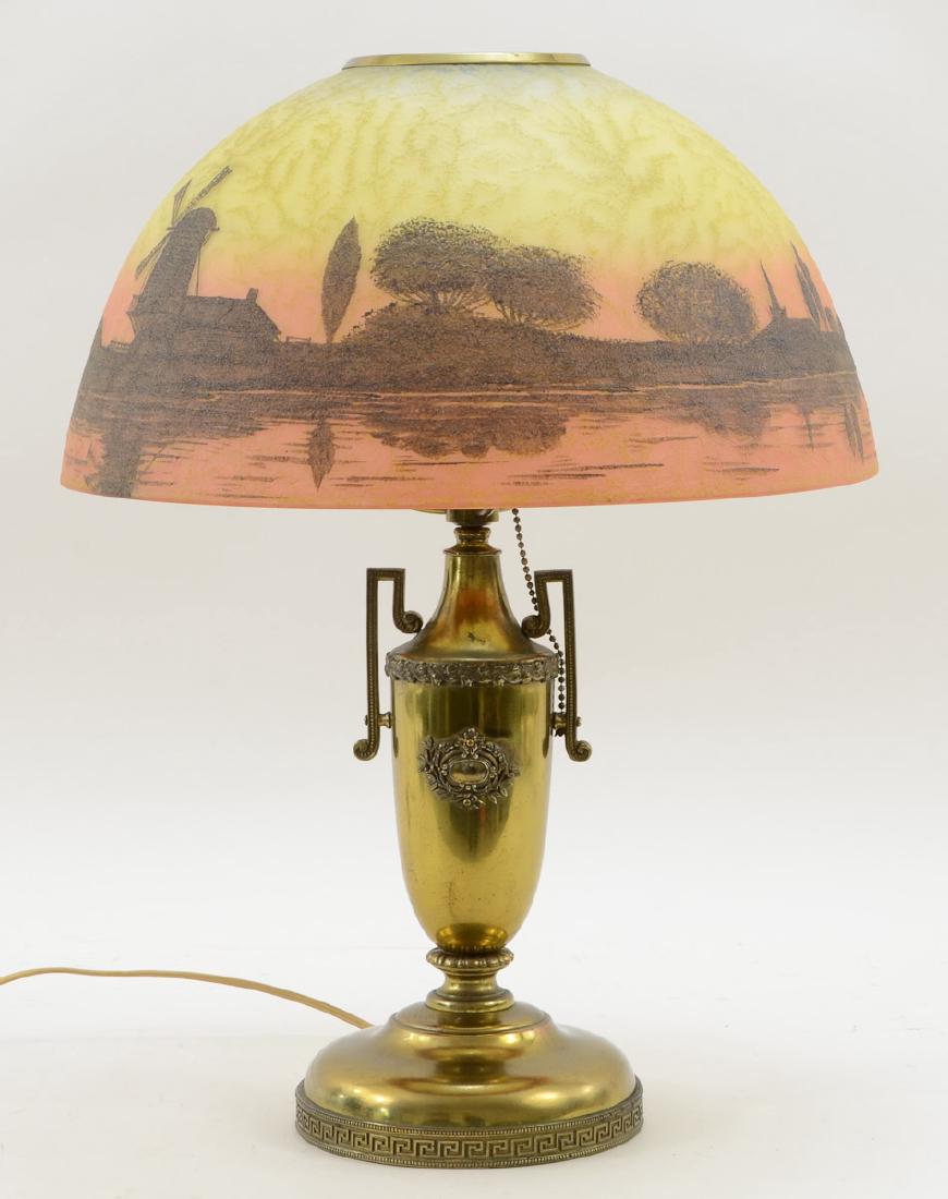 Handel Painted Table Lamp (1 of 2)