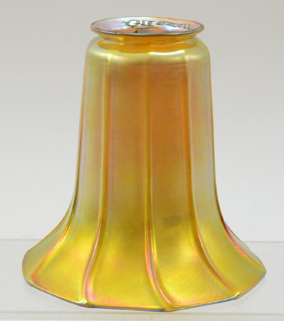 Quezal Art Glass Lamp Shade (1 of 3)