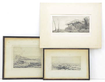 Alphonse Legros: Three Etchings (1 of 10)