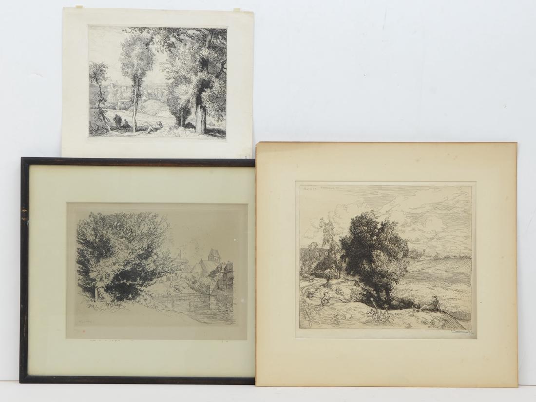 Auguste Louis Lepere: 3 Etchings (1 of 8)