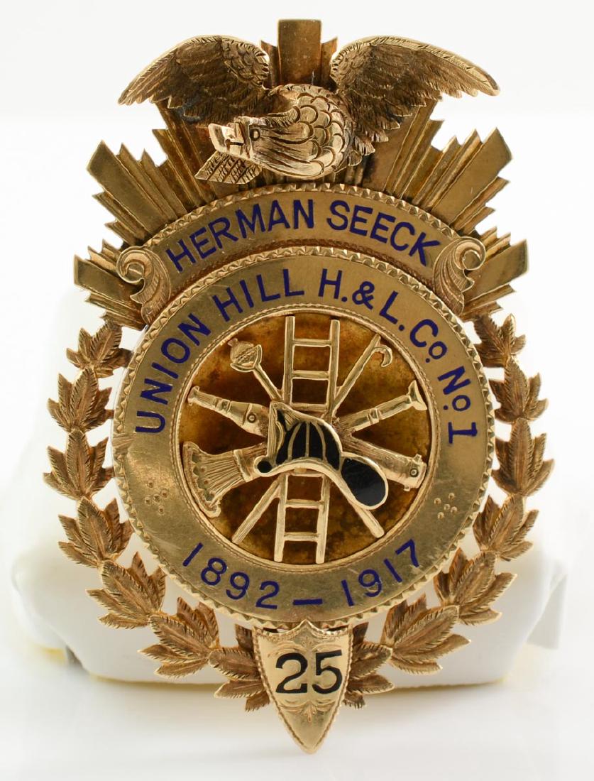 Antique Fire Dept. Badge