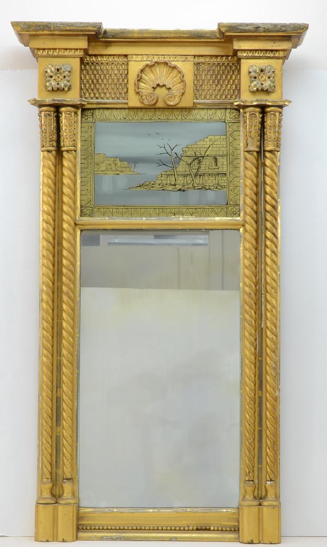 Antique Two-Part Gilt Mirror (1 of 2)