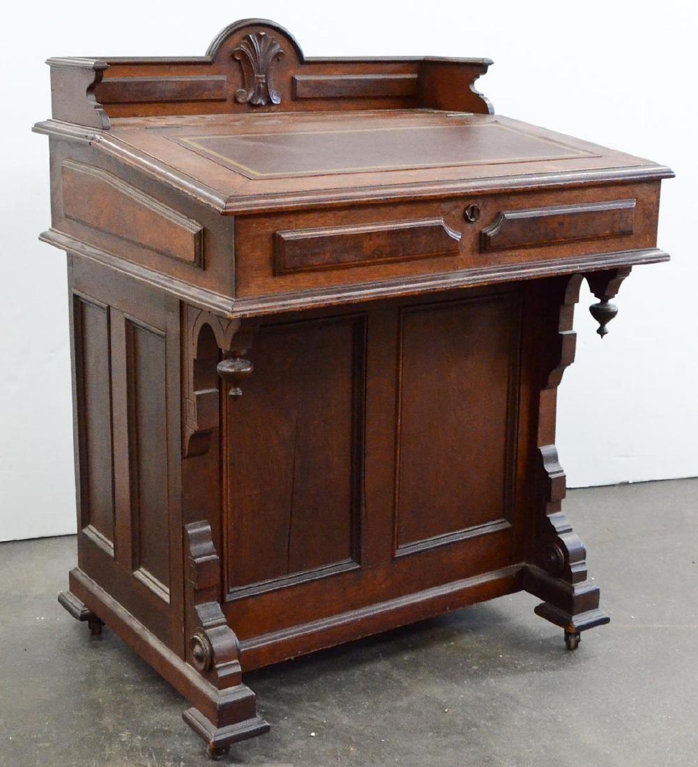Antique Walnut Davenport Desk (1 of 5)