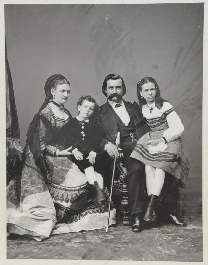 Four Civil War Photos: 20th Century Contact prints or enlargements, mounted to board, with Typed Identification. Images measure 13" x 10" and boards measure 20" x 16" subjects include John Alexander Logan: Civil War General