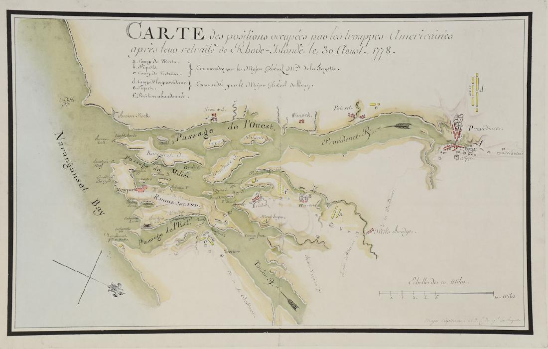 Early Rhode Island Map: (1 of 2)