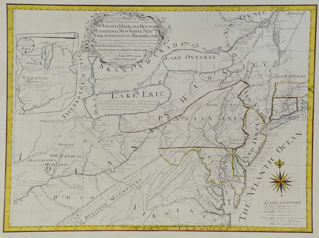 1766 British Colonies Map (1 of 1)