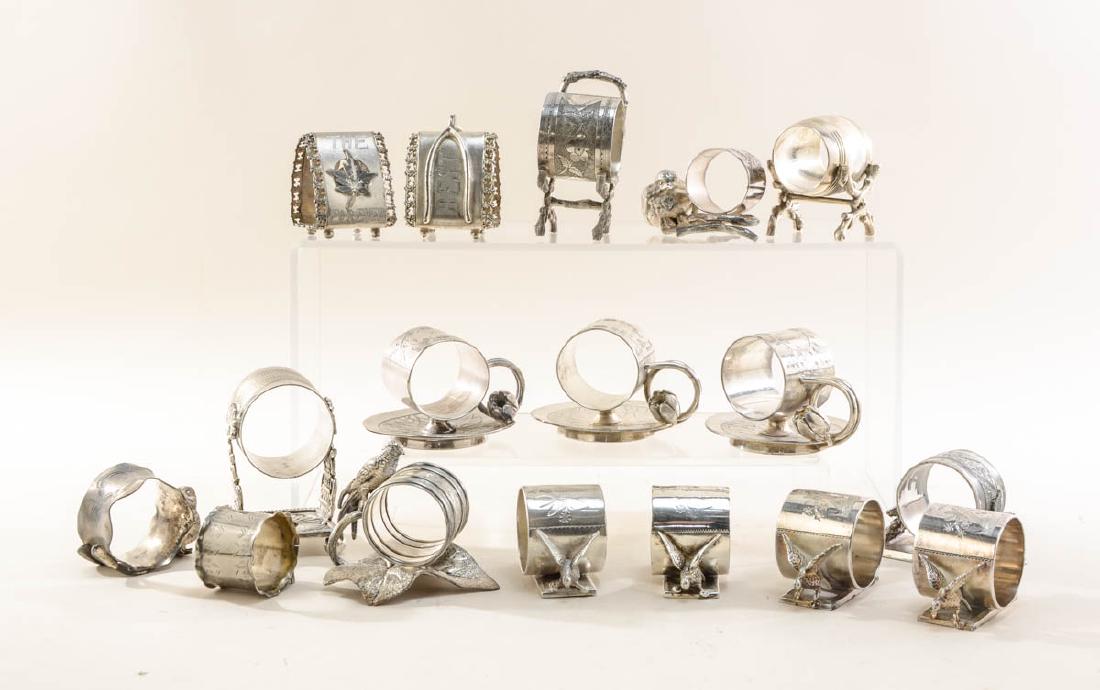 Figural Antique Silverplate Napkin Rings (1 of 5)