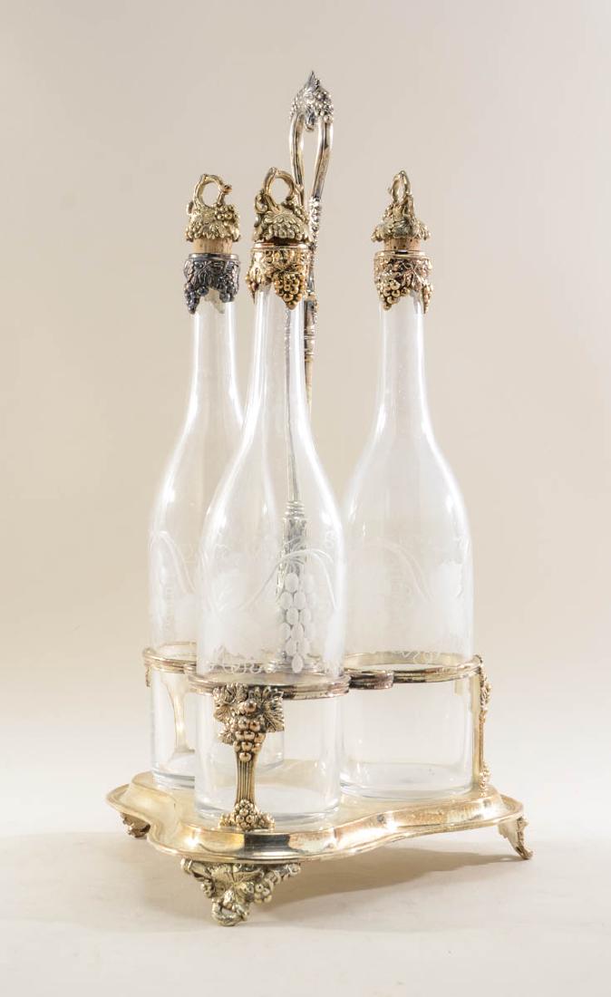 Pairpoint Silverplate Decanter set (1 of 5)