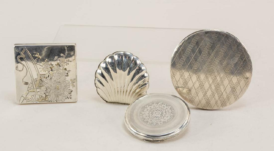 Four Sterling Silver Compacts (1 of 4)