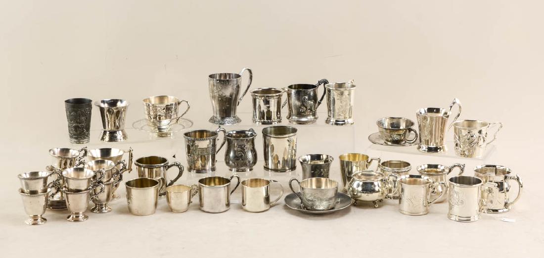 Silver plate cups and beakers (1 of 5)