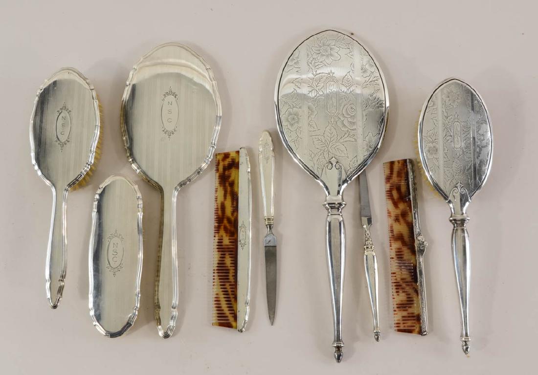 Art Deco Sterling Silver Vanity Group (1 of 2)