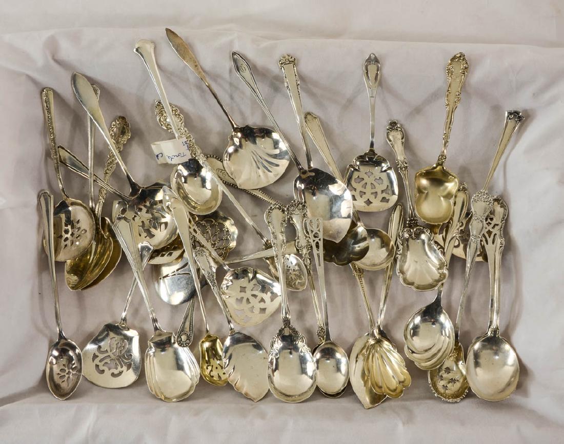 Fancy Sterling Serving Spoons (1 of 3)