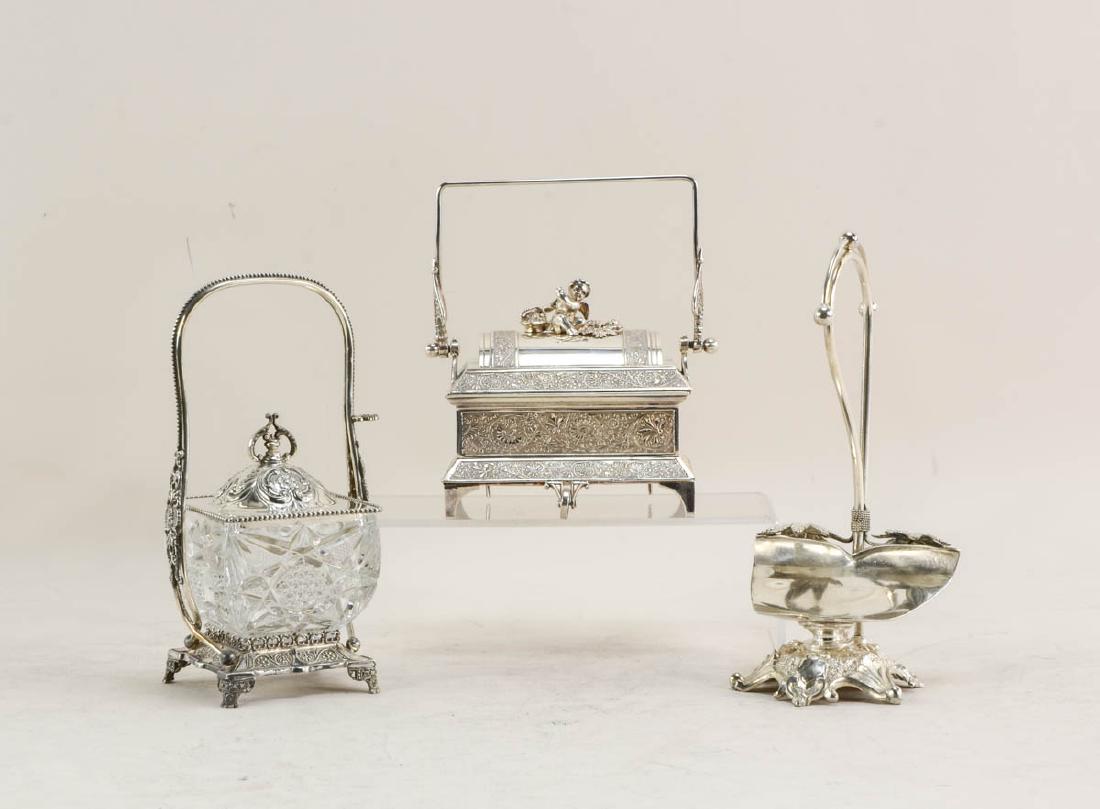 Three pcs Antique Silverplate (1 of 5)