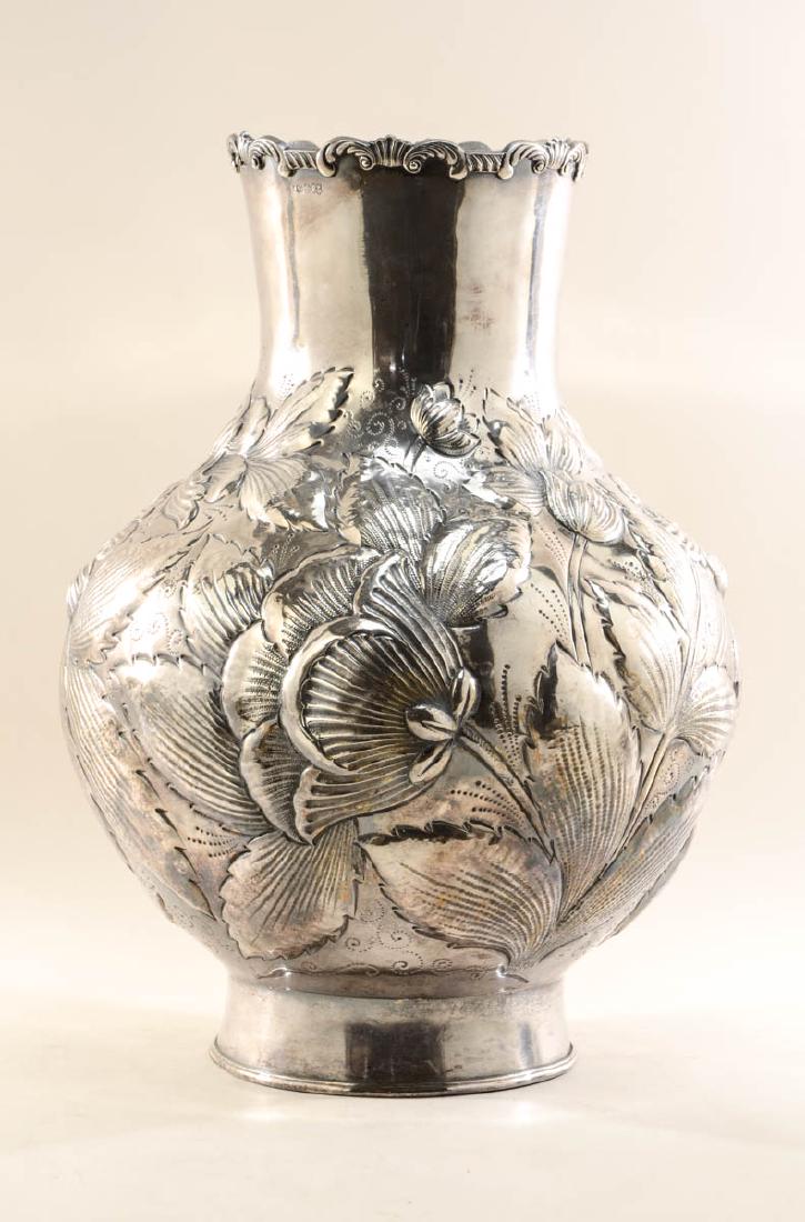Monumental Sheffield Silver Plate Vase (1 of 5)
