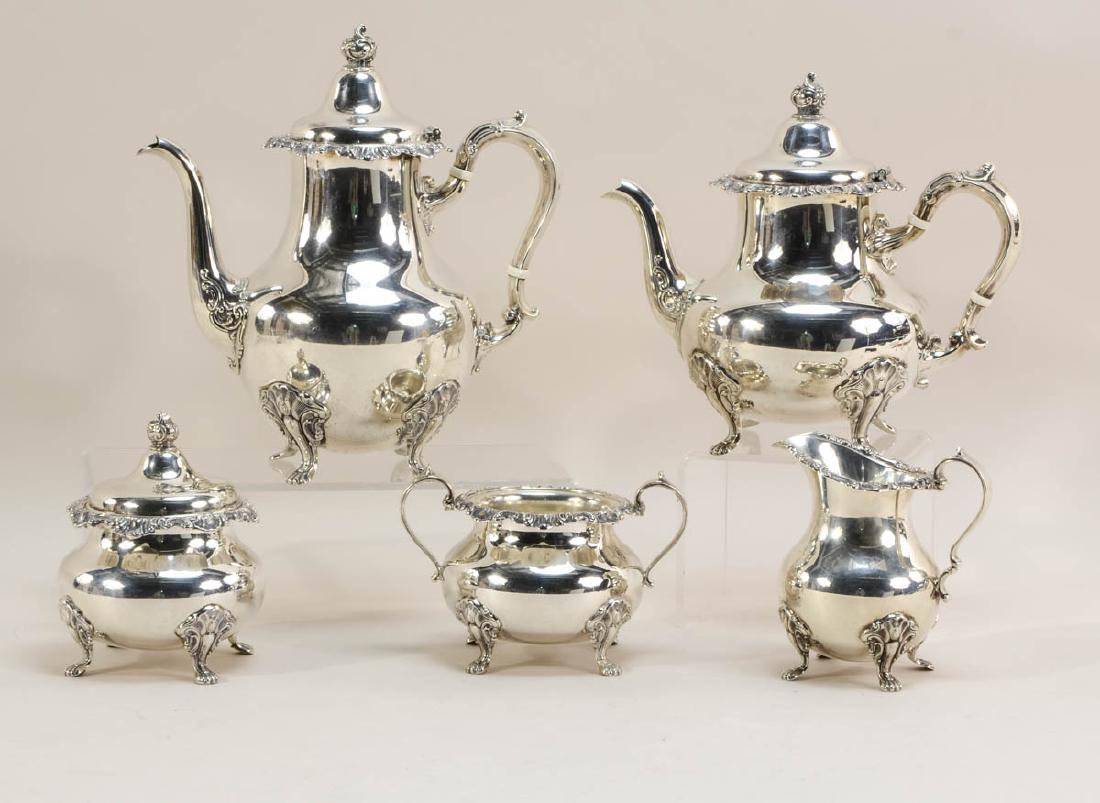 Gorham strasbourg sterling silver tea deals set