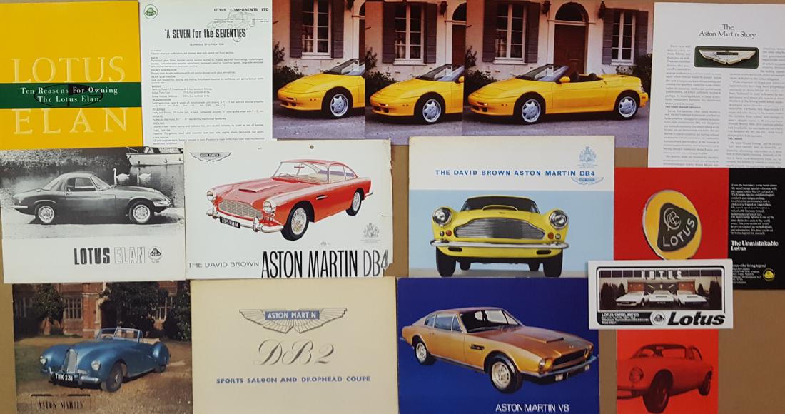 Aston Martin, Lotus items (1 of 1)
