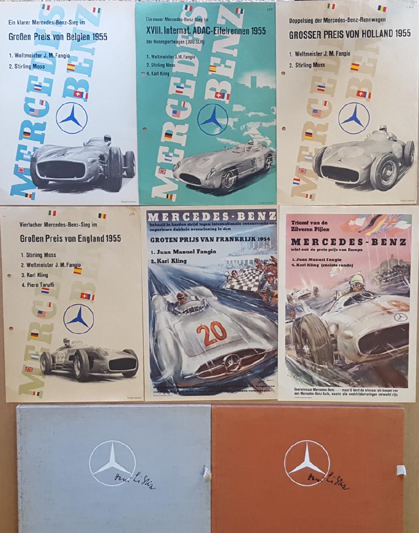 Six 1950’s Mercedes Benz victory posters (1 of 1)