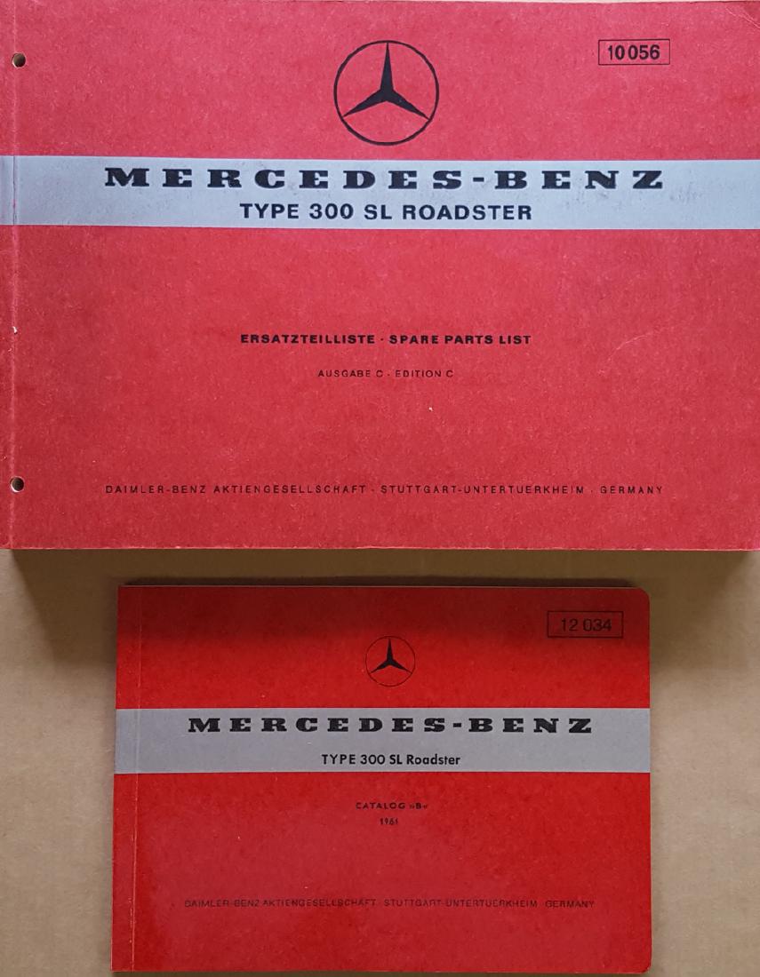 Merc Benz 300 SL Parts books - disc brake (1 of 2)