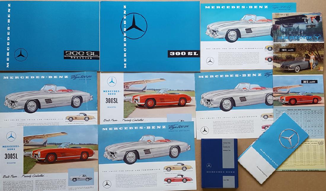 Merc Benz 300 SL brochures, etc (1 of 1)