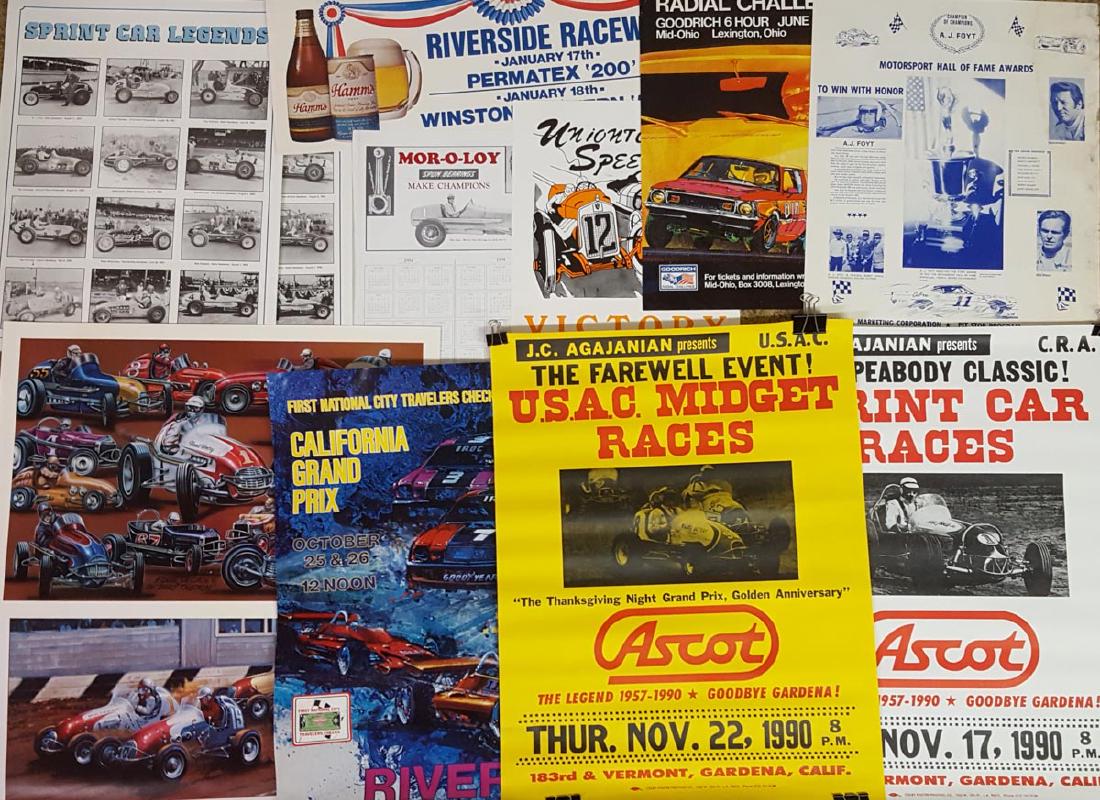 Mixed lot of racing posters and prints (1 of 2)
