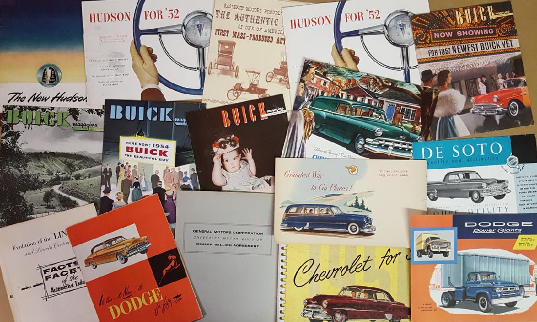 Lot of late 1940’s - 1950’s brochures (1 of 5)