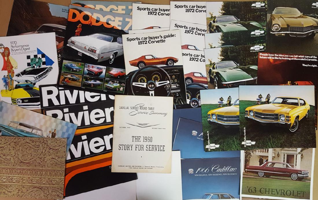 1960’s-early 1970’s brochures: 1960’s-early 1970’s brochures, 100 plus items