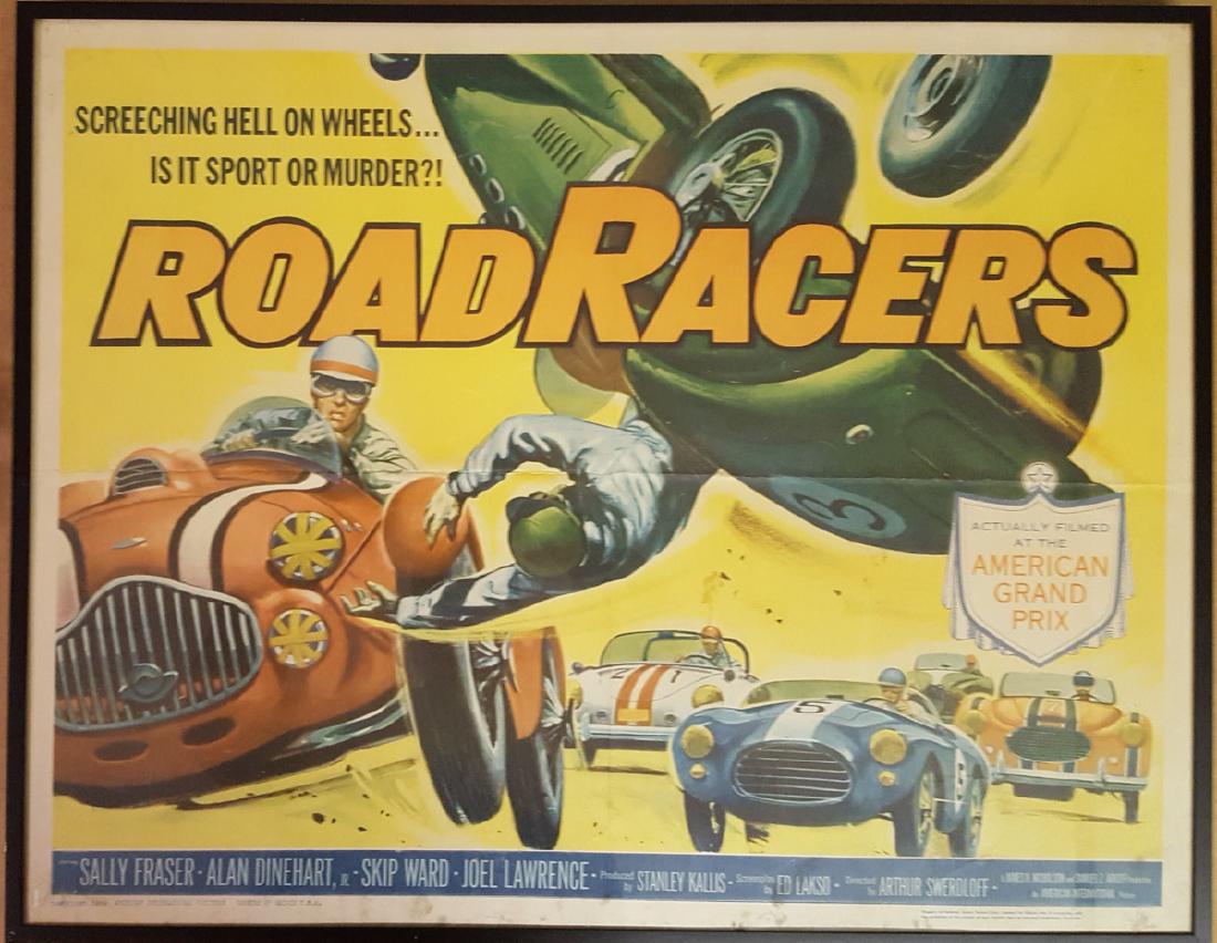 1959 Road Racers framed movie poster (1 of 2)