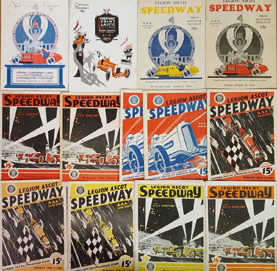 25 early race programs - 1925-1931 (1 of 2)