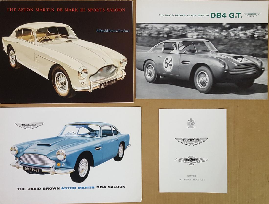 1956 - 1963 Aston Martin brochures (1 of 2)