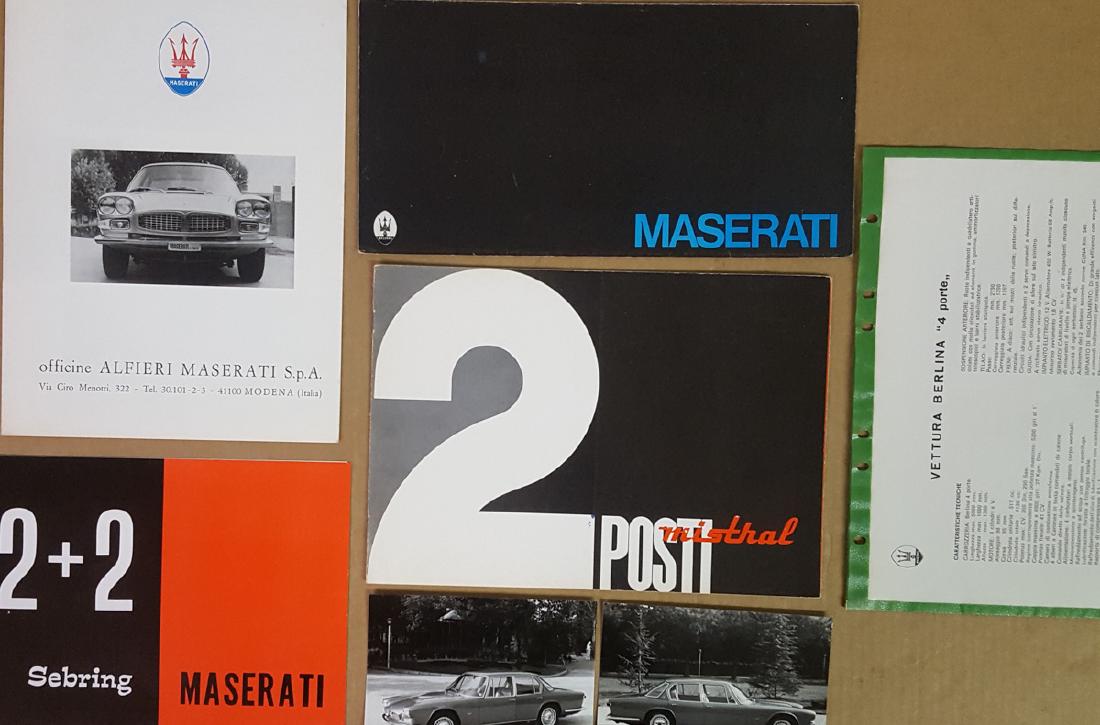 Five Maserati brochures (1 of 4)