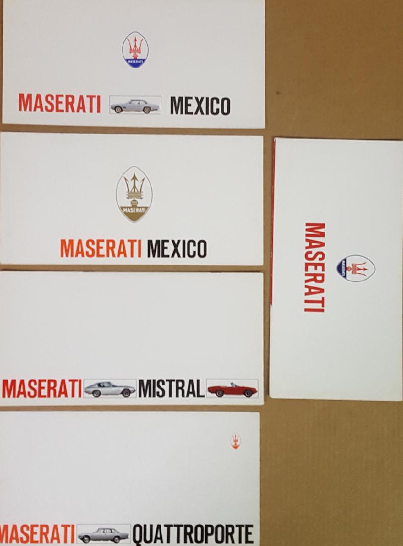 Five Maserati brochures (1 of 3)