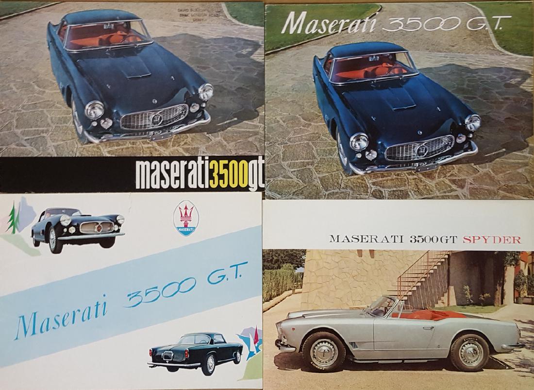Four 1960’s Maserati 3500 GT brochures (1 of 4)