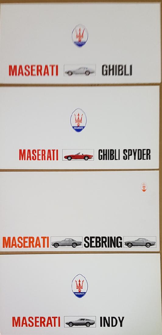 Four Maserati brochures (1 of 1)