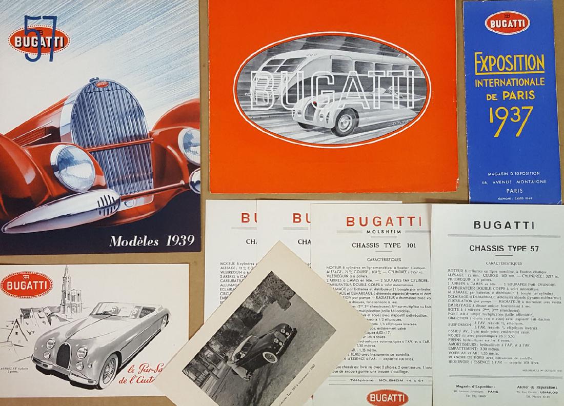 Bugatti brochures, late 1930’s-early 1950’s (1 of 4)