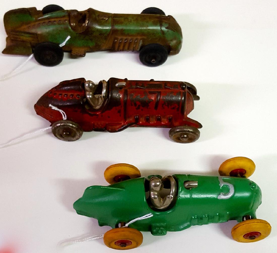 Three toy Hubley cast iron racers (1 of 3)