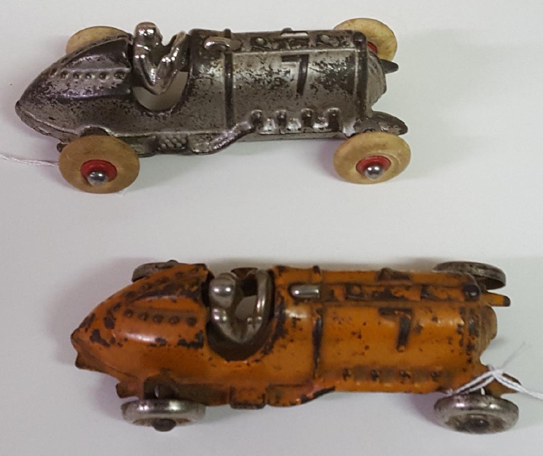 Two Hubley cast iron racer toys (1 of 3)