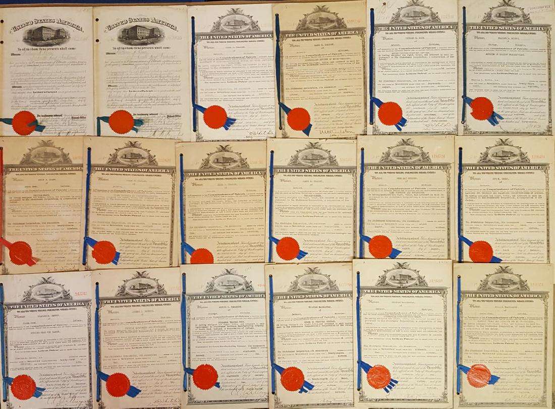 Eighteen early Studebaker patents (1 of 3)