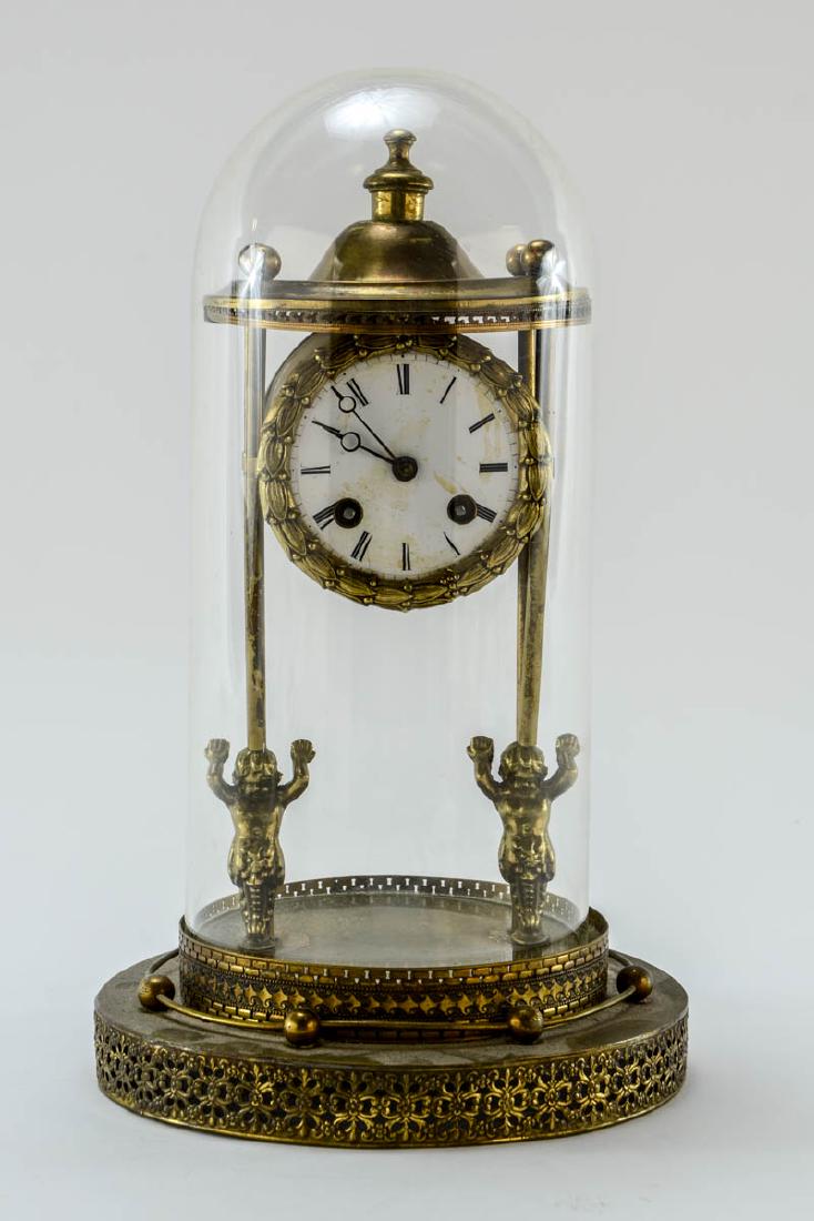 French Glass Dome Mantle Clock (1 of 8)