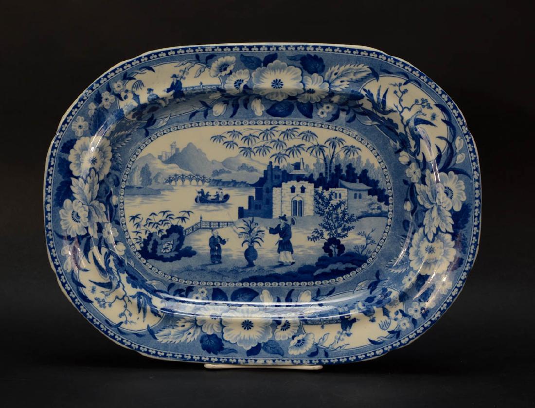 Staffordshire Transferware Platter (1 of 3)