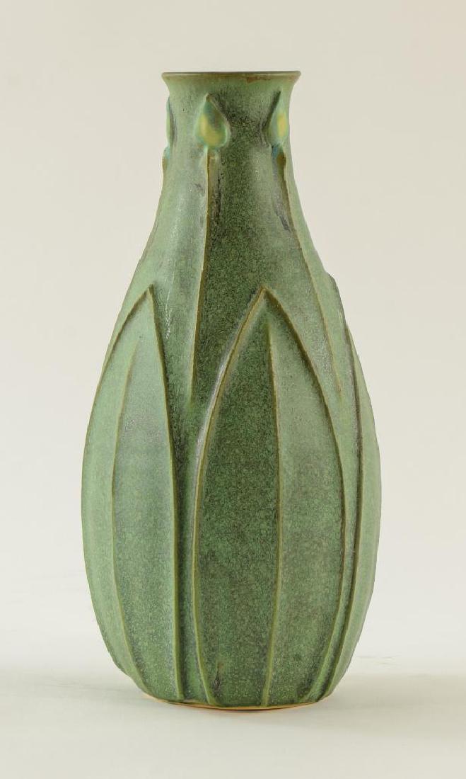Matte Green Art Pottery Vase (1 of 4)