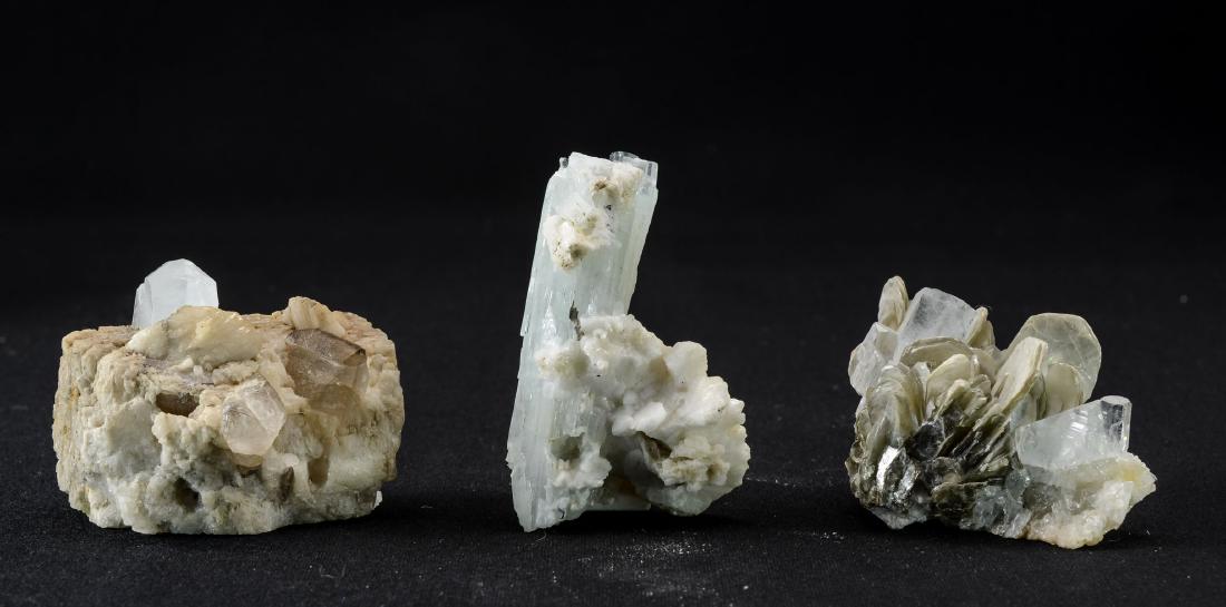 Three Beryl Aquamarine Specimens (1 of 14)