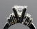 Ladies Platinum set Princess Diamond - 4