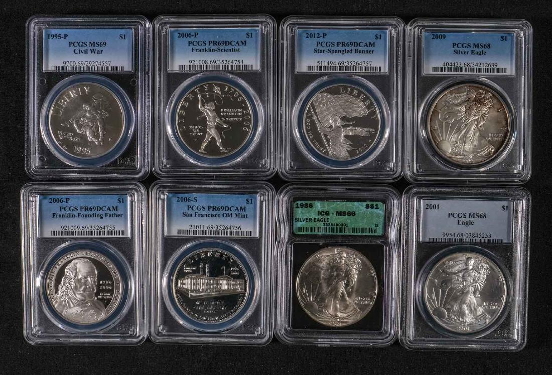 Estate lot: Eight Silver coins (1 of 6)