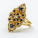 Ladies 14K Diamond & Sapphire Ring
