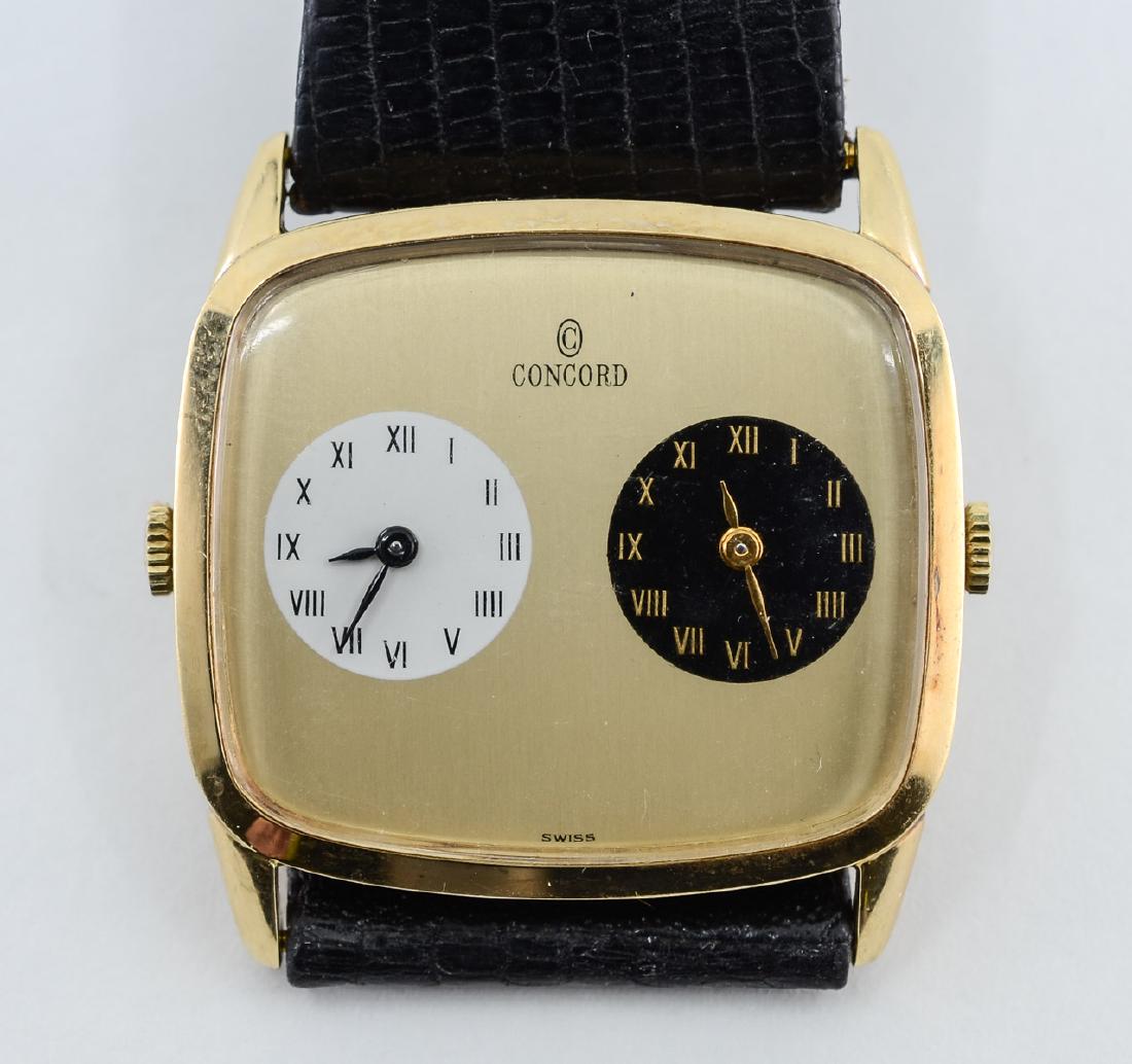 Rare Concord 14k Dual Time Wrist Watch (1 of 2)