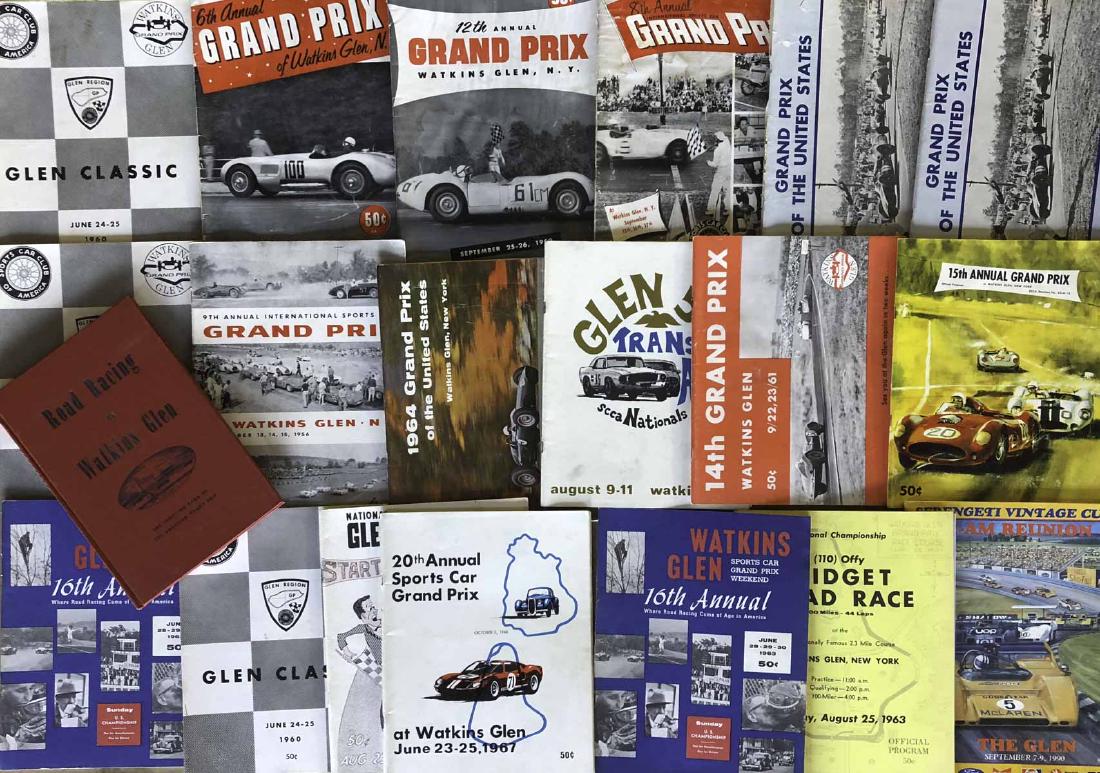 19 Watkins Glen programs & hard cover book (1 of 1)