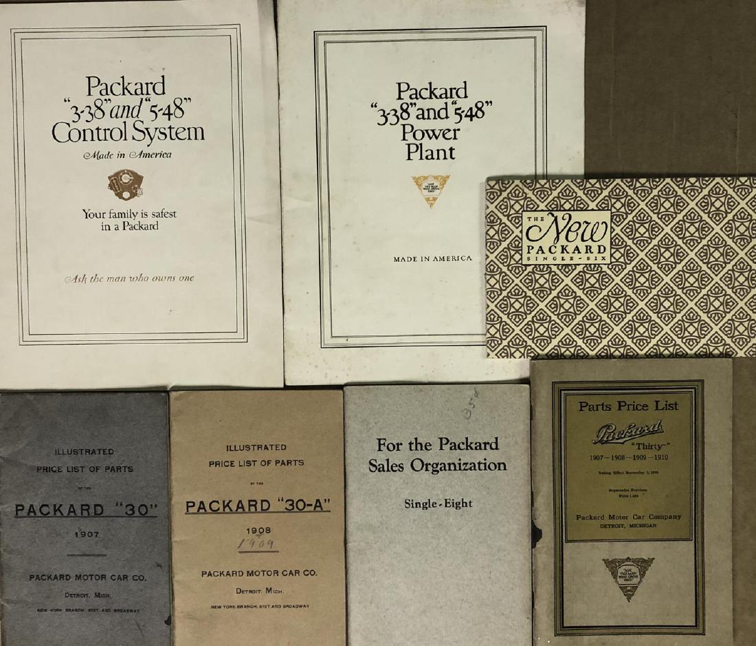 Early Packard Parts and Instruction items, etc (1 of 2)