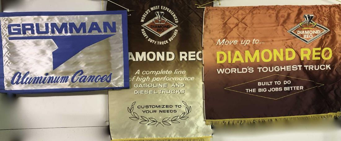 Five showroom banners - Alfa, Diamond Reo, etc (1 of 2)