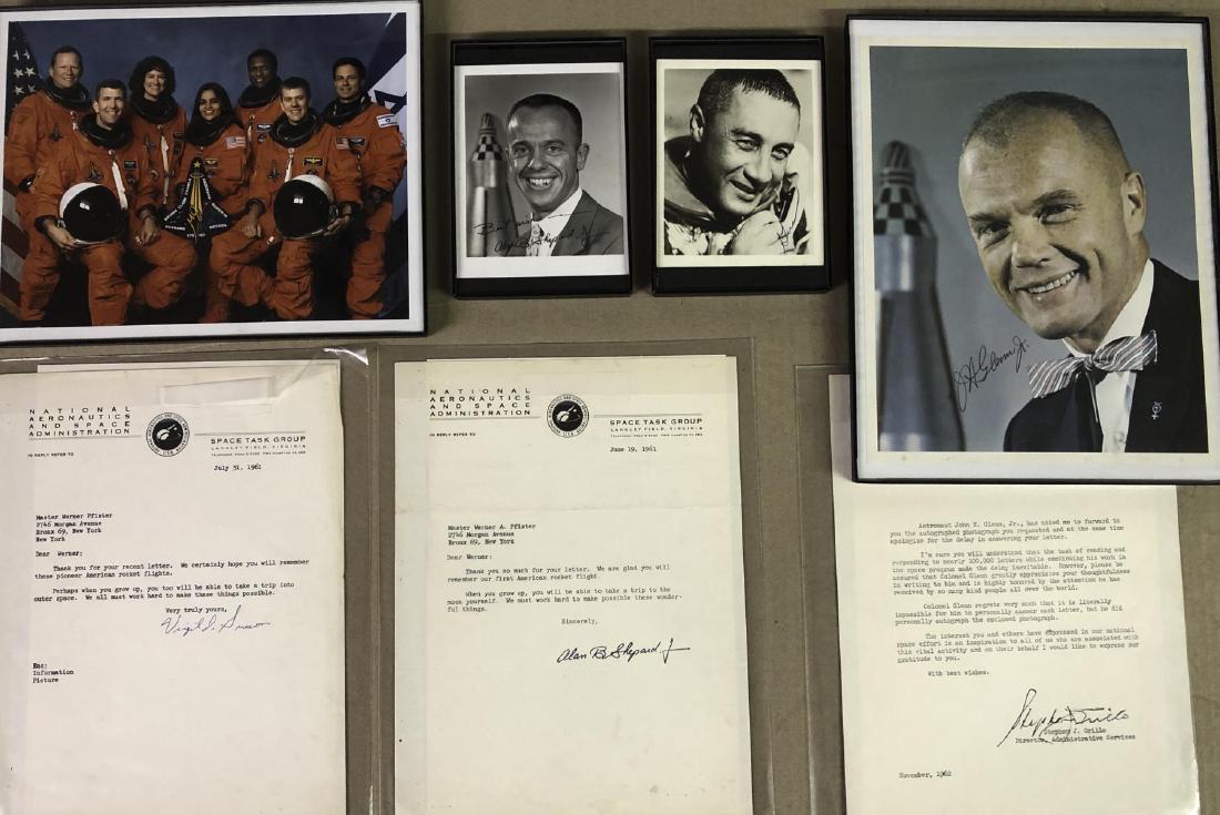 1960’s US astronaut and space lot, autographed (1 of 2)