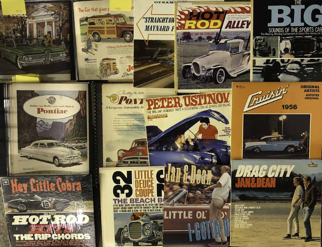 Large lot of phono record albums, ads, posters (1 of 1)